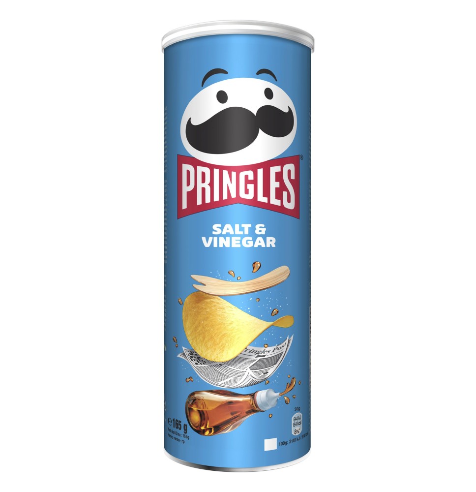 Užkandis PRINGLES salt and vinegar flavor, 165g.