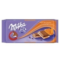 Šokoladas MILKA su karameliniu įdaru, 100 g