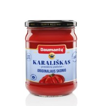 Pomidorų padažas, DAUMANTŲ KARALIŠKAS, originalaus skonio, 40% pastos, 500 g