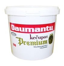 DAUMANTŲ PREMIUM kečupas, 26 % pastos, (5) kg