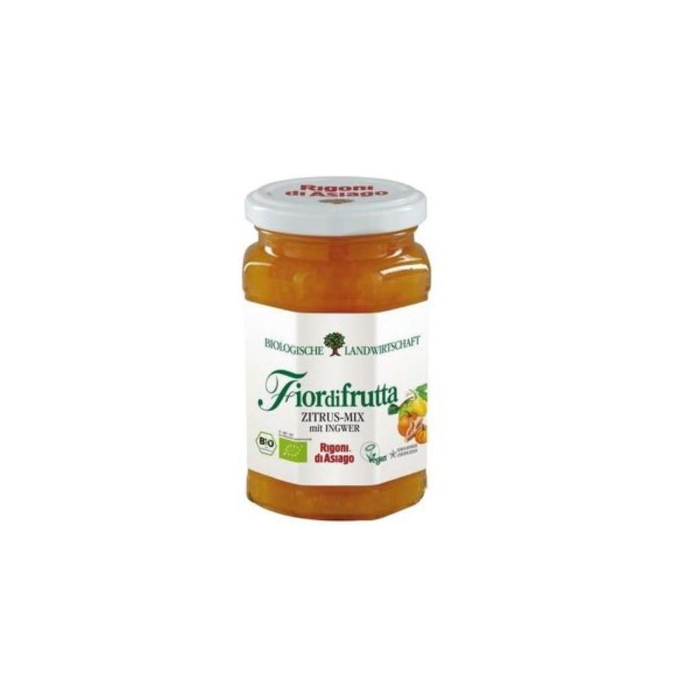 Užtepas FIORDIFRUTTA, citrusinių vaisių ir imbiero, ekologiškas, 60%, 260 g LT-EKO-001