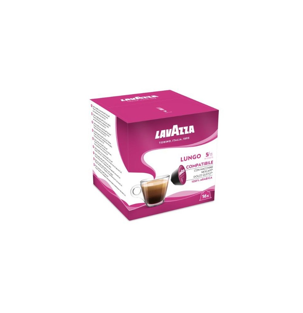 Kavos kapsulės LAVAZZA “Lungo”, 128g