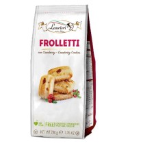 Itališki sausainiai LAURIERI Frolletti, su spanguolėmis, 200 g