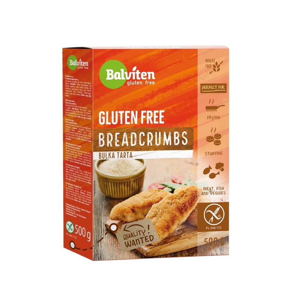 Džiūvėsėliai BALVITEN GLUTEN FREE, 500 g