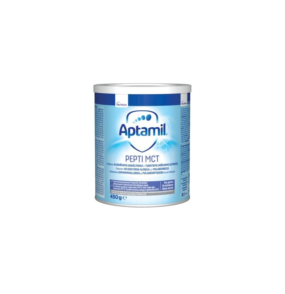 Pieno mišinys APTAMIL Pepti MCT, 450 g