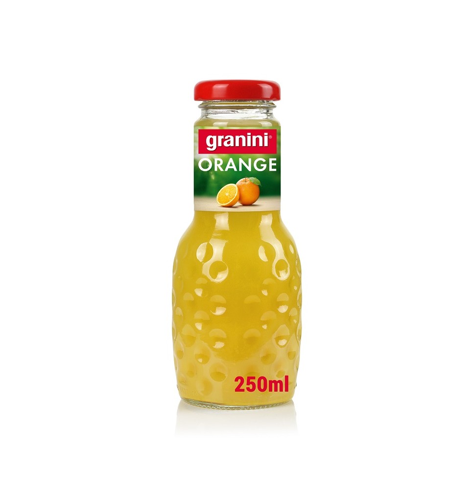 Apelsinų sultys GRANINI, su minkštimu, 100%, 0,25 l