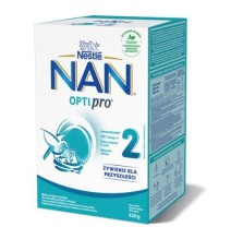 Pradinio maitinimo pieno mišinys NAN OPTIPRO 2, vaikams nuo 6 mėnesių amžiaus, 650 g