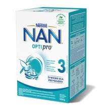 Pieno mišinys NAN OPTIPRO 3, nuo vienerių metų amžiaus, 650g