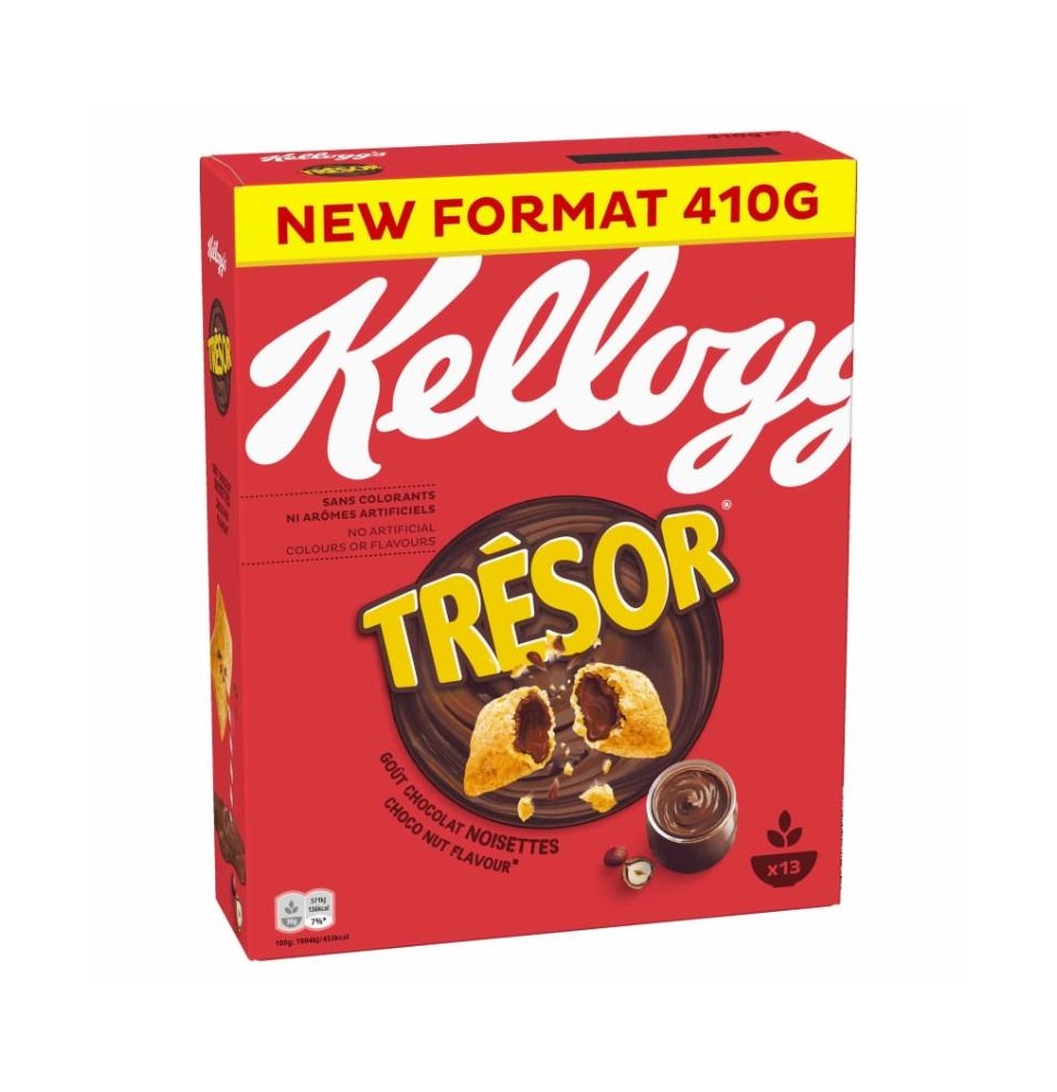 Dribsniai KELLOGG'STresor Choco Nut, 410g