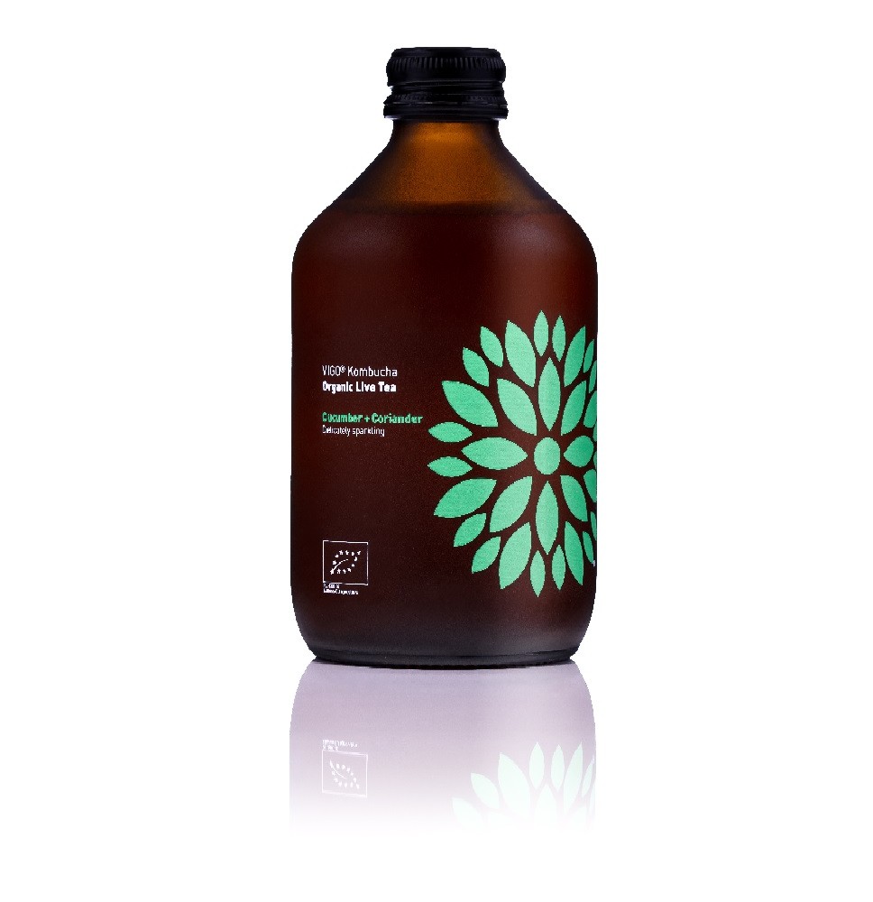 Gaivusis arbatos gėrimas VIGO Kombucha LT-EKO-001 , BIO Agurkas+kalendra 330ml D