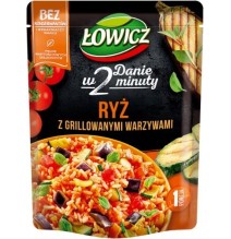 Paruošti ryžiai ŁOWICZ, su grilintomis daržovėmis, 250 g