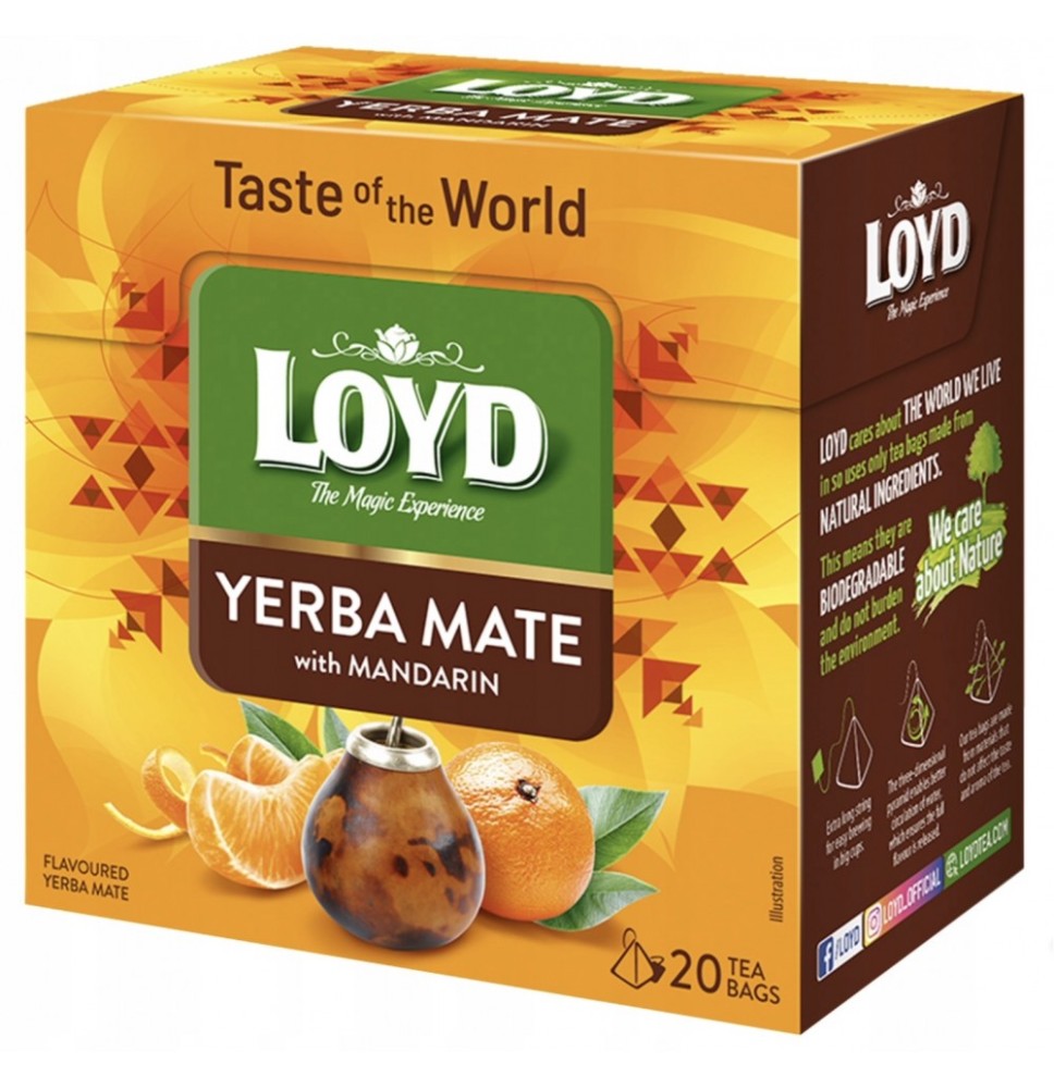 Arbata LOYD Yerba Mate&Mandarine 20x1,7g