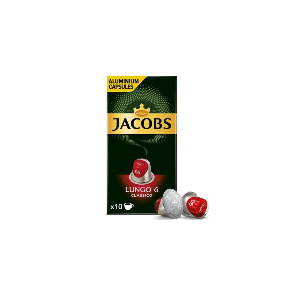 Kavos kapsulės JACOBS Lungo 6 Classico, 52g