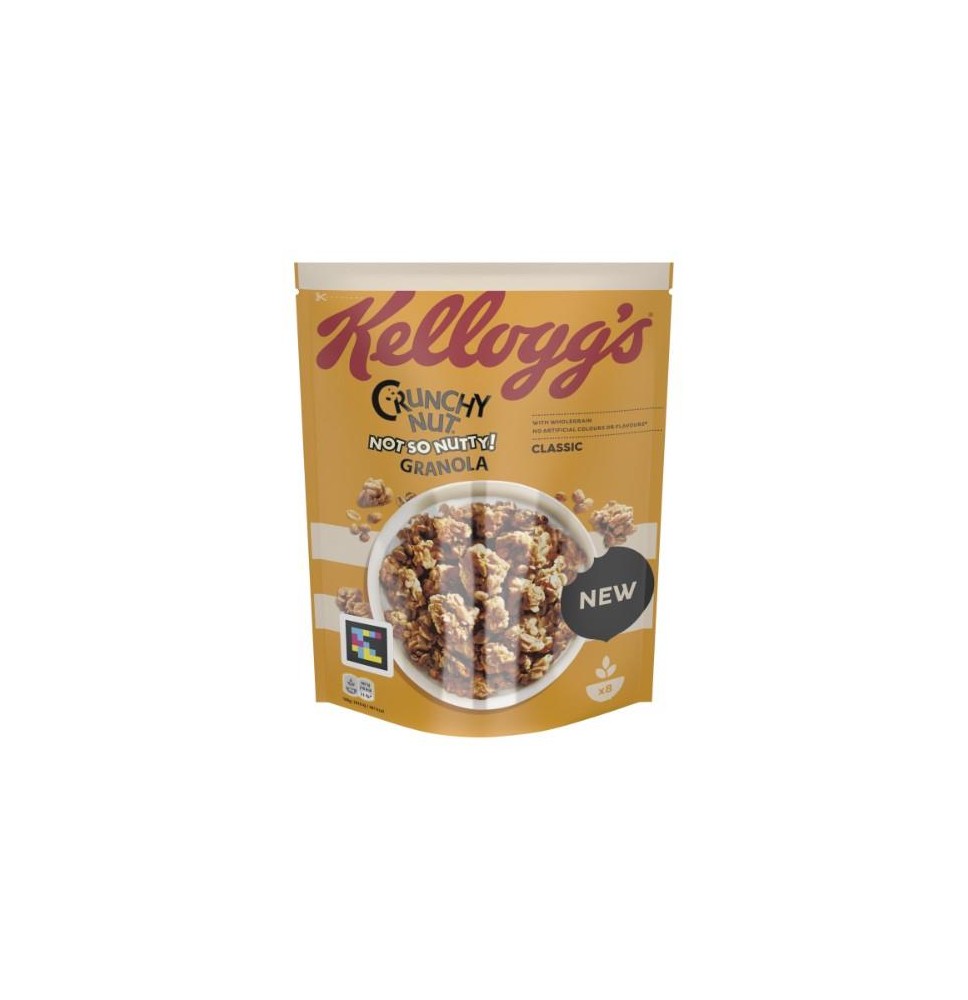 Dribsniai KELLOGG'S Crunchy Nut Granola Classic, 380 g