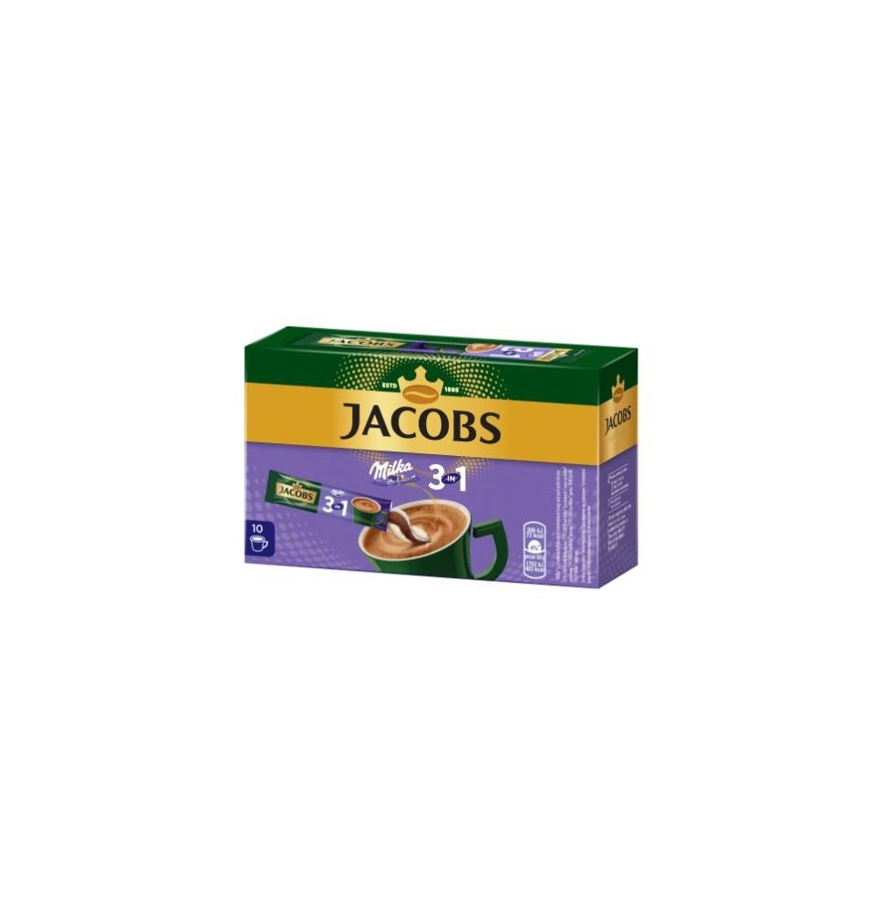 Kavos gėrimas JACOBS 3in1 Milka, 10 x 18 g