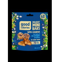 Mini riešutų batonėliai GOOD CALORIES, su mėlynėmis, 102 g