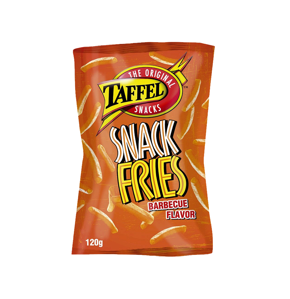 Kukurūzų traškučiai TAFFEL, Snack Fries Barbecue, 110 g