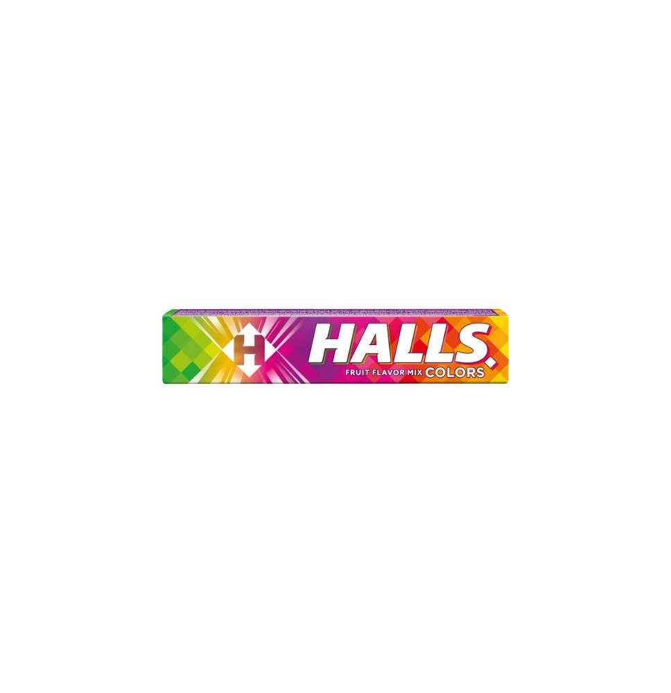 Ledinukai HALLS Colors, vaisių skonio, 33,5 g