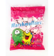 Zefyriniai saldainiai CORNELLIS Marshmallows Love, 90 g