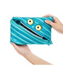 Penalas-pieštukinė ZIPIT Wildlings Jumbo Pouch, ZTMJ-WD-CRE, mėlynos sp.