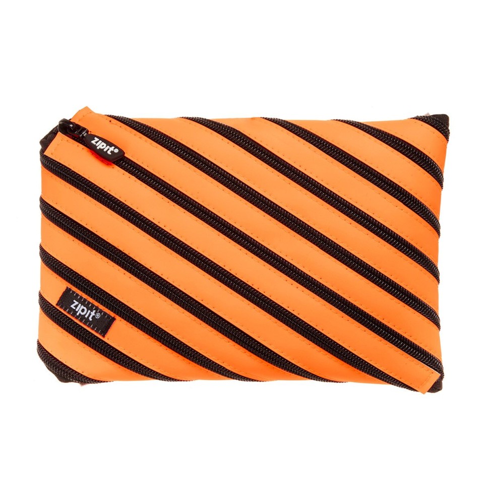 Penalas-pieštukinė ZIPIT Neon Jumbo Pouch, ZJN-2, Oranžinės spalvos