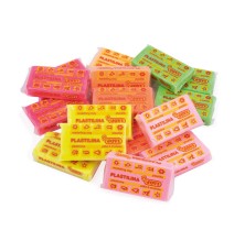 Plastilinas JOVI FLUOR, 30vnt: 6 spalvos po 5 vnt.