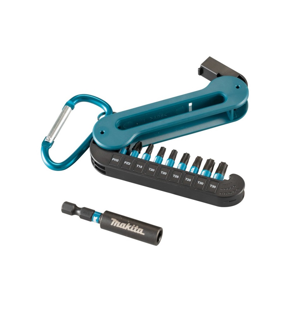 10 dalių sukimo antgalių rinkinys MAKITA Impact Black Torsion E-15811