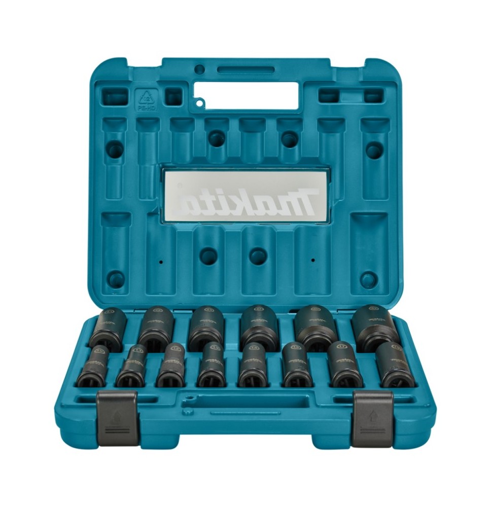 1/2" smūginių sukimo galvučių rinkinys MAKITA E-16586, 14vnt.