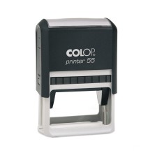 Korpusas COLOP PRINTER 55, juodas korpusas su mėlyna pagalvėle