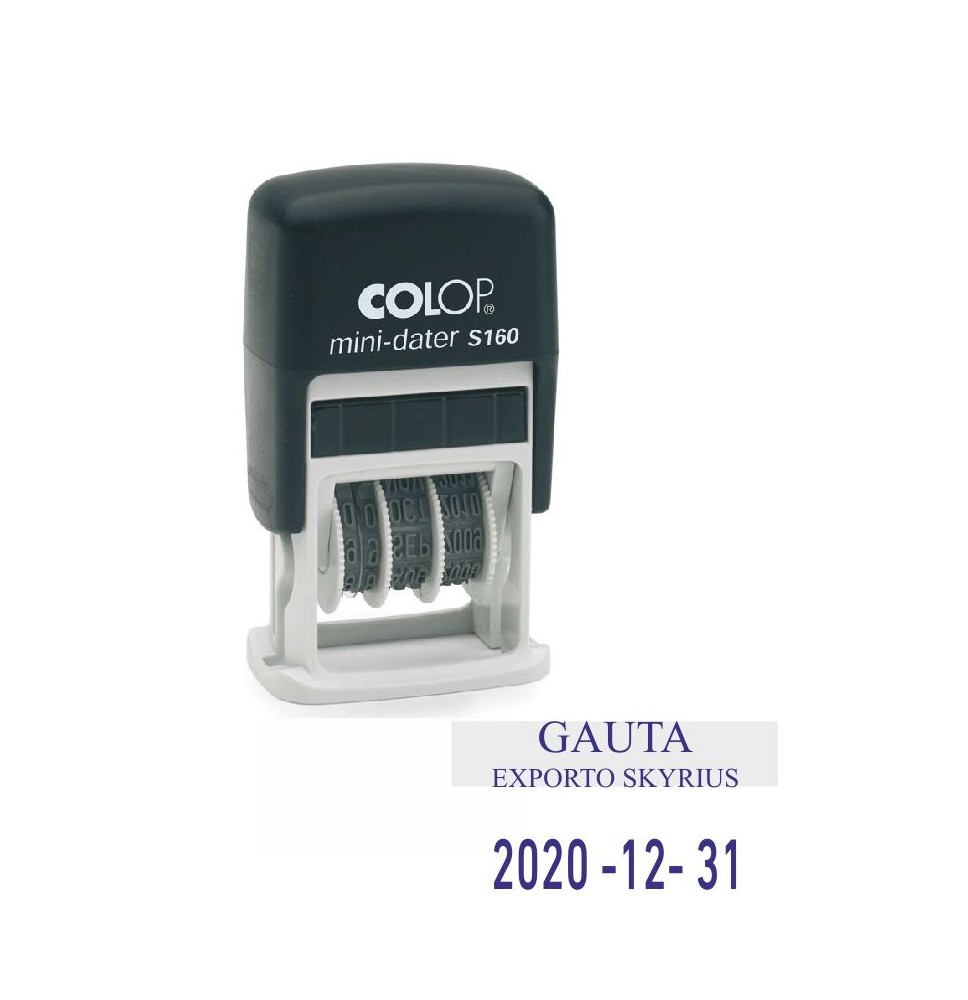 Antspaudas - mini datos spaudas COLOP S160