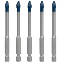 5 dalių grąžtų rinkinys stogo čerpėms BOSCH Expert Hex-9 HardCeramic