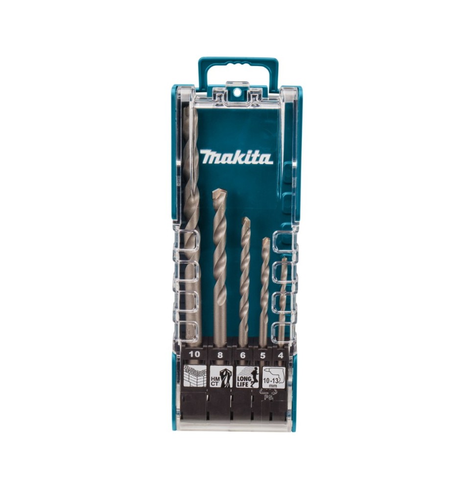 5 dalių grąžtų mūrui rinkinys MAKITA E-11536