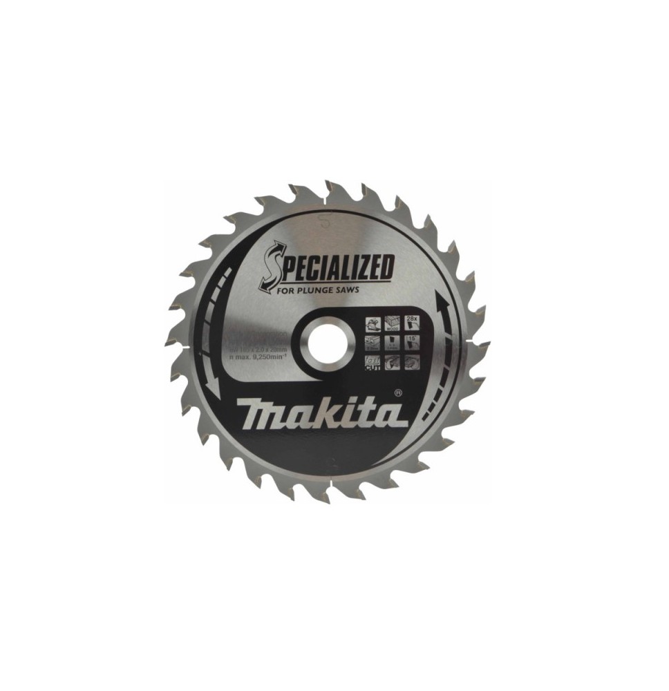 Medžio pjovimo diskas MAKITA 165X20X2,0mm, Z-28