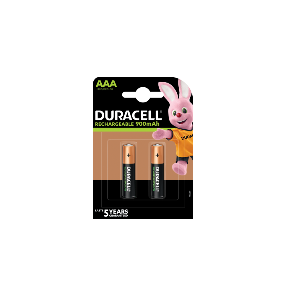 Įkraunamos baterijos DURACELL AAA 900 mAh, 2 vnt