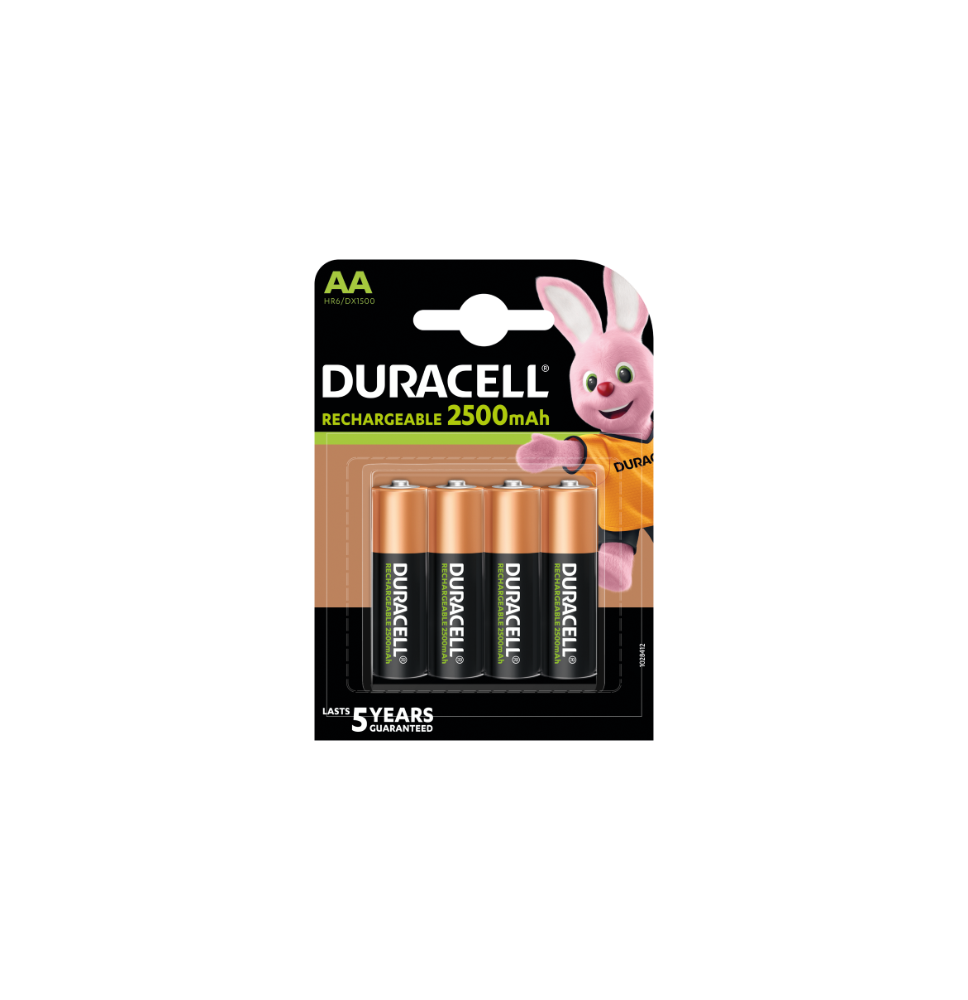 Įkraunamos baterijos DURACELL AA 2500 mAh, 4 vnt