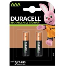 Įkraunamos baterijos DURACELL AAA 750 mAh, 2 vnt