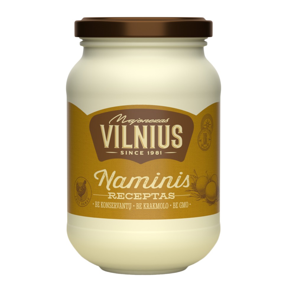 Majonezas VILNIUS Naminis, 475 ml/420 g