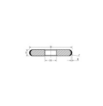 Deimantinis diskas PFERD SA D 1FF1/X 125-5-10 D126 GA NB