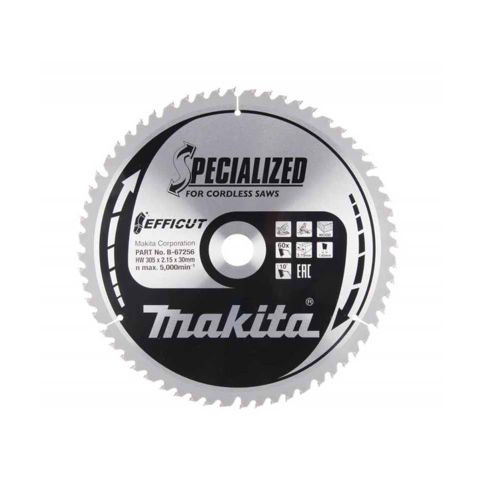 Pjovimo diskas medžiui MAKITA 305x30x2,15mm T60