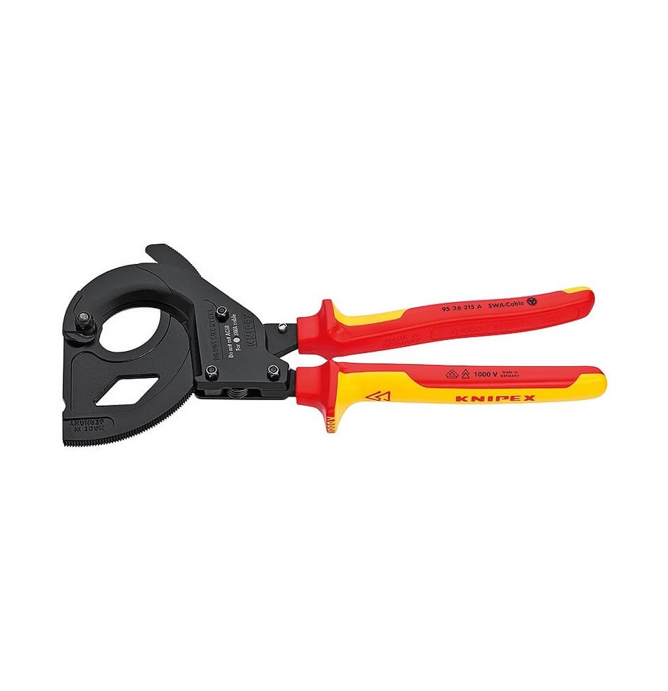 Terkšlinės kabelio žirklės KNIPEX 9536 315A