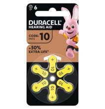 Baterijos klausos aparatui DURACELL 10 PR70, 6 vnt