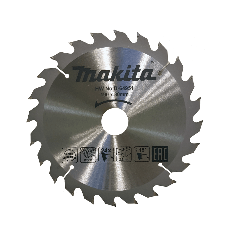 Pjovimo diskas medžiui MAKITA 190x30mm 24T