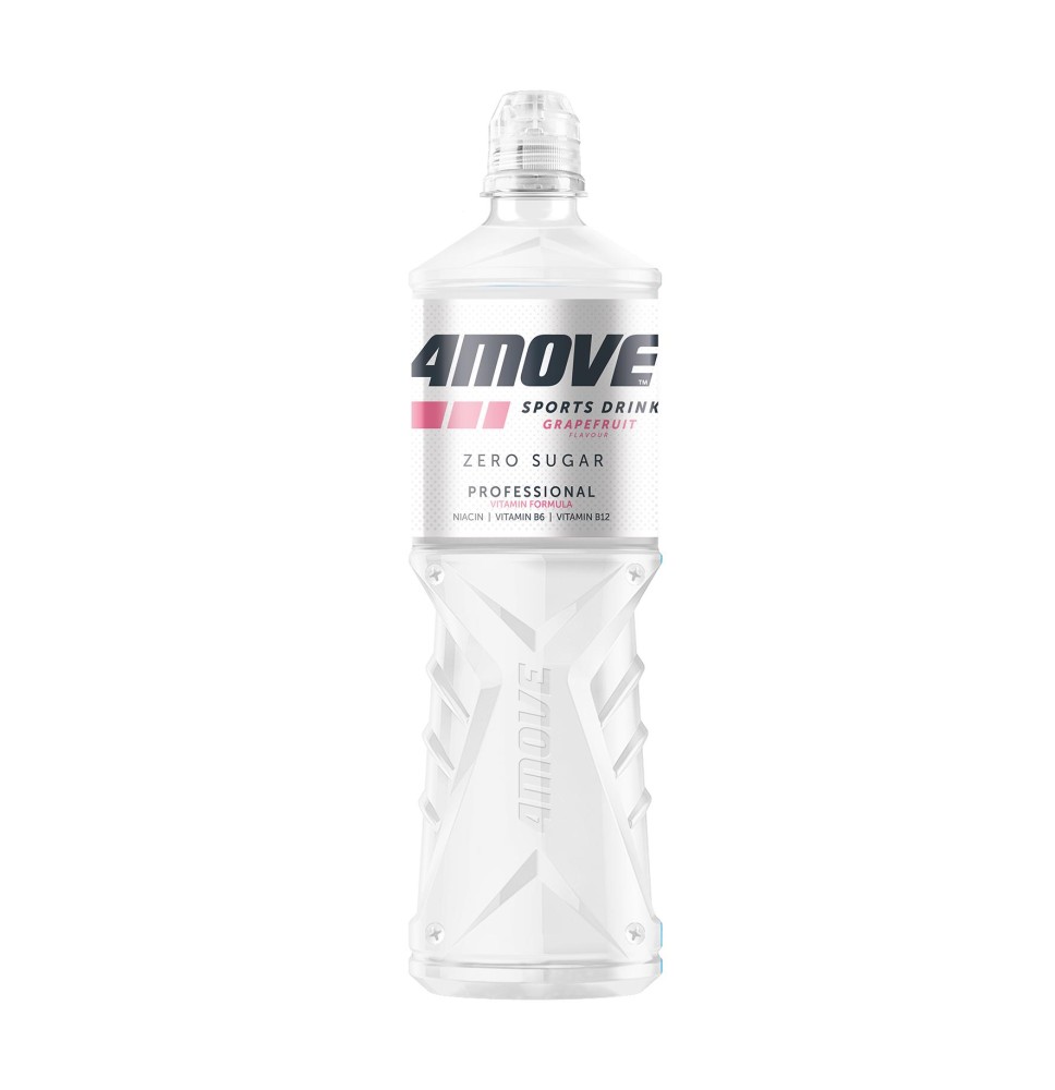 Izotoninis gėrimas 4 MOVE Zero, greipfrutų skonio, 750 ml