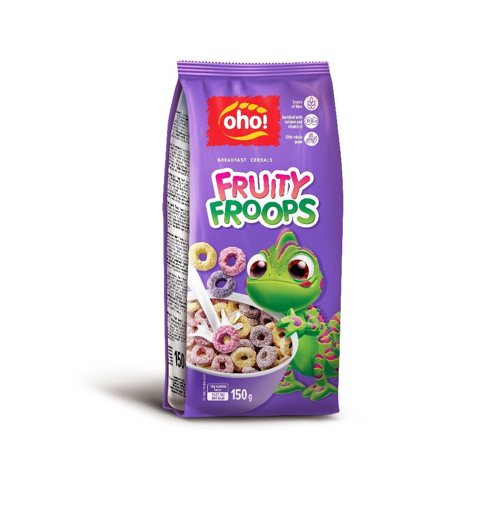 Sausi pusryčiai OHO Fruity froops, 150 g