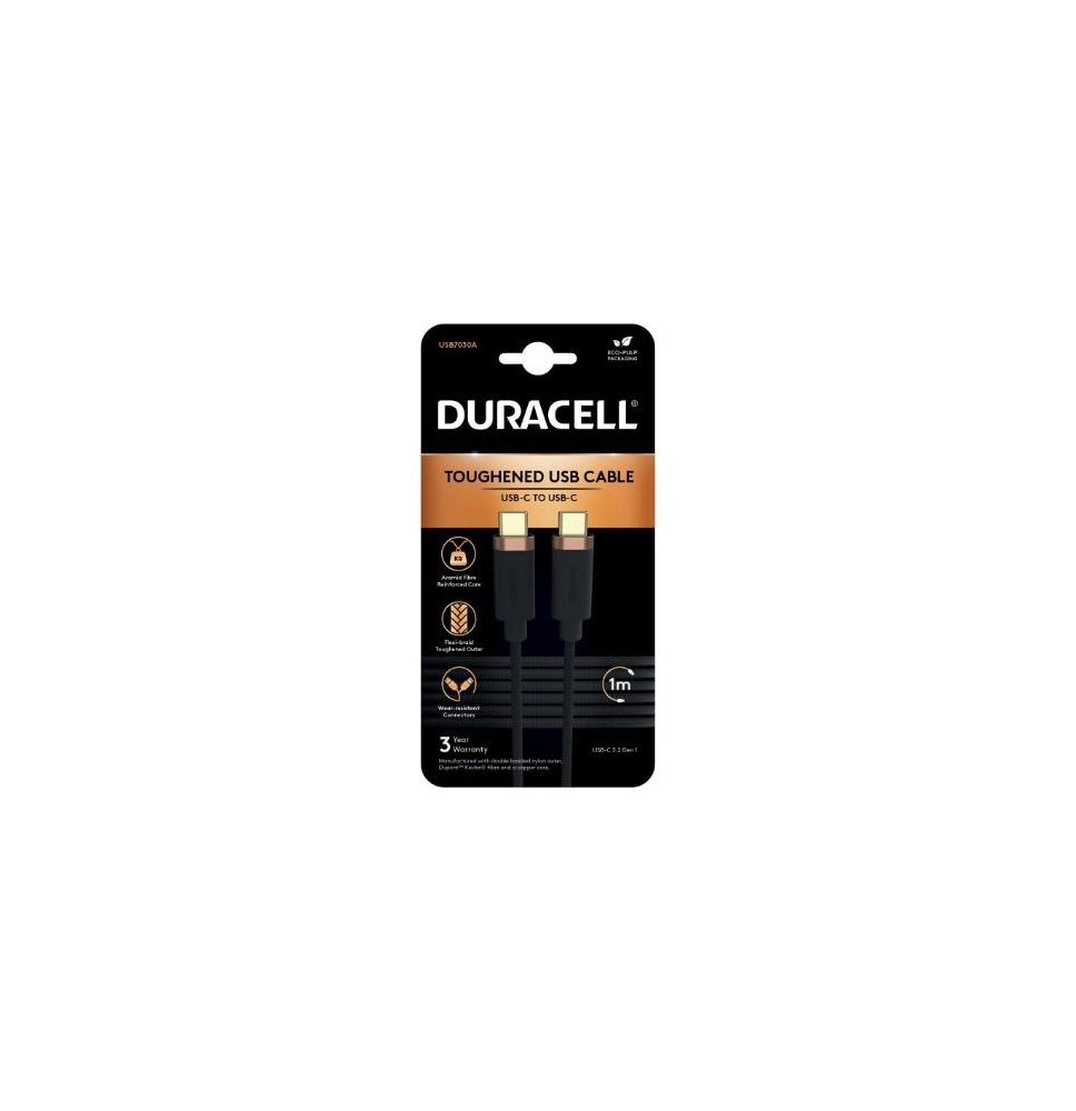 Laidas DURACELL 1m USB-C į USB-C ,1 vnt.