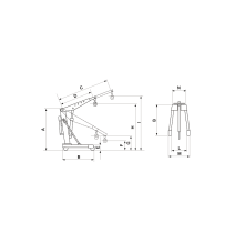 Hidraulinis kranas MAZZOLA M10 1000 kg