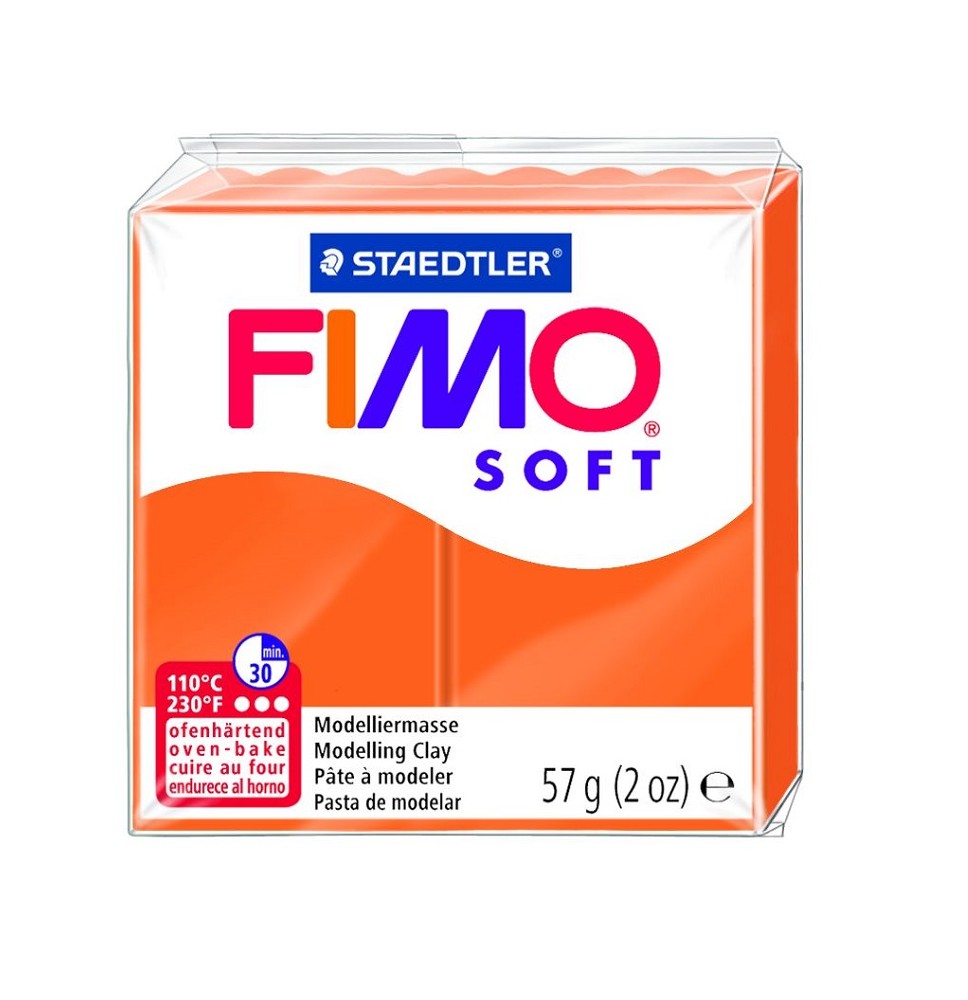 Modelinas FIMO SOFT, 57 g, oranžinė sp.