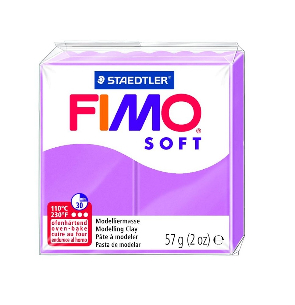 Modelinas FIMO SOFT, 57 g, levandų violetinė sp.