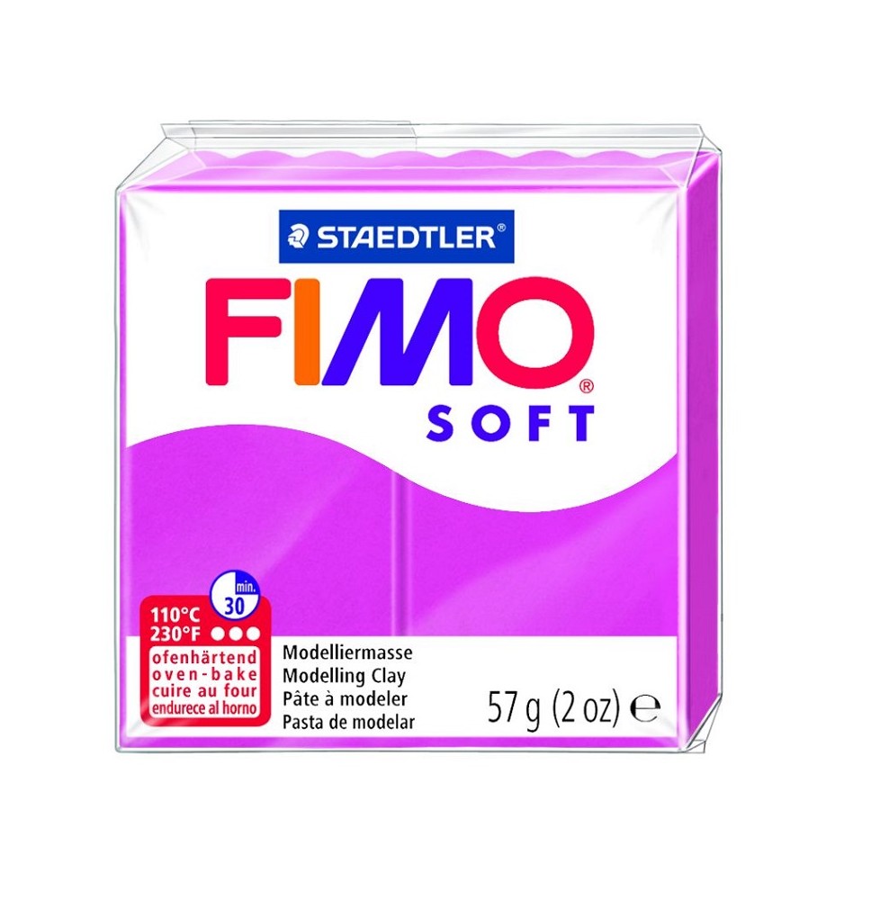 Modelinas FIMO SOFT, 57 g, aviečių raudona sp.