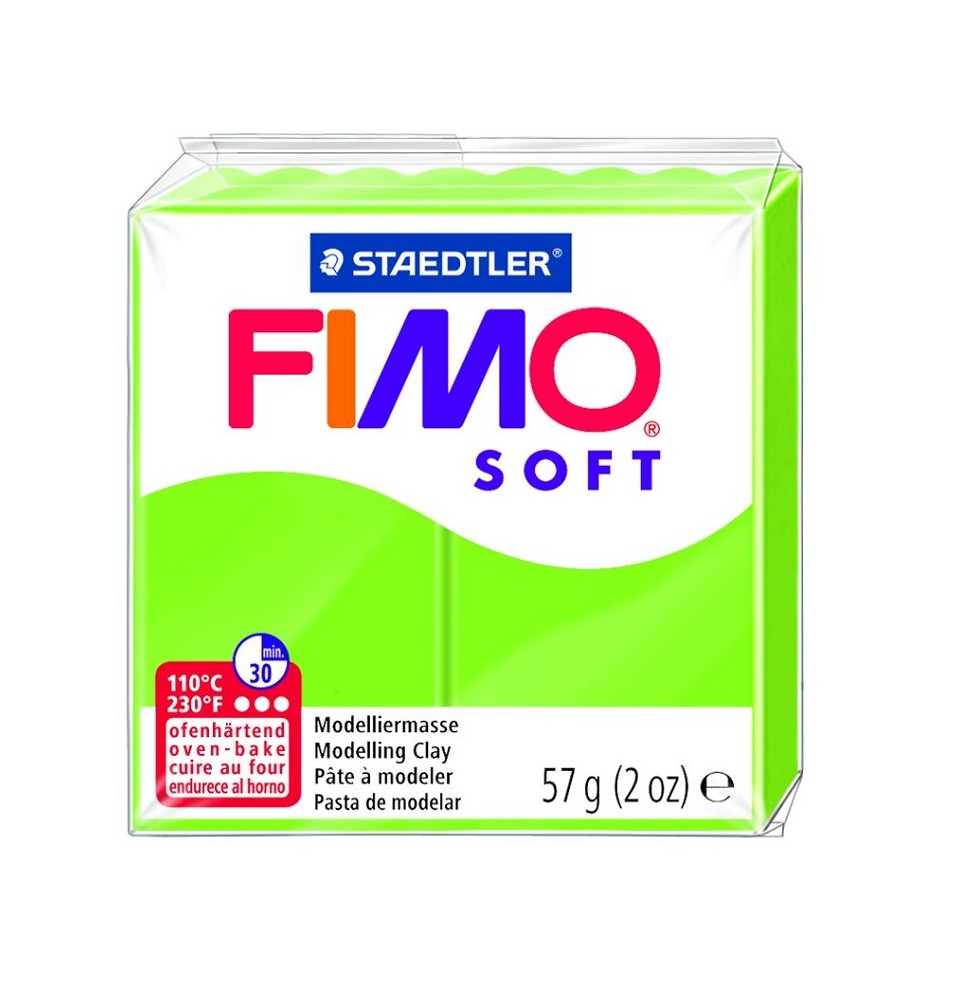 Modelinas FIMO SOFT, 57 g, obuolių žalia sp.